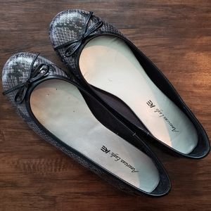American Eagle Faux Snakeskin Flats